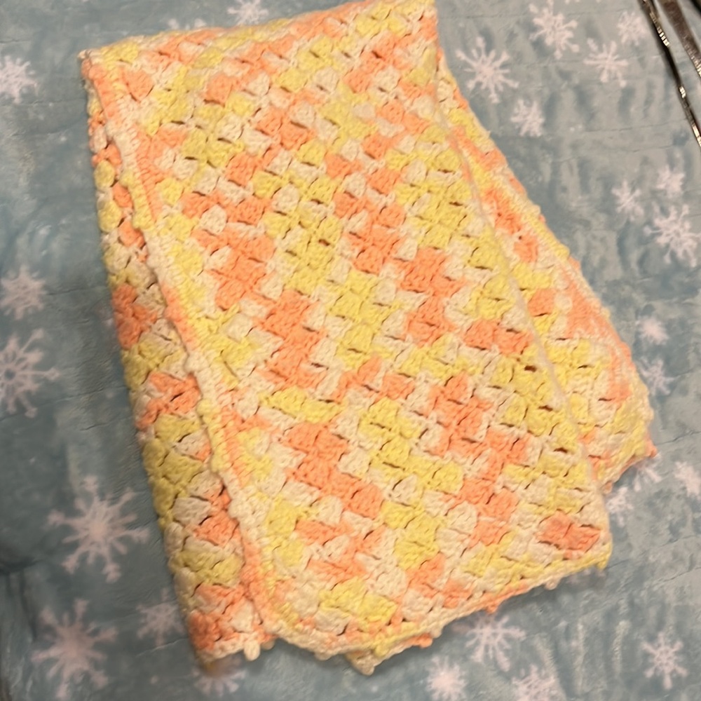 Handmade baby blanket. Vintage - Picture 3 of 5